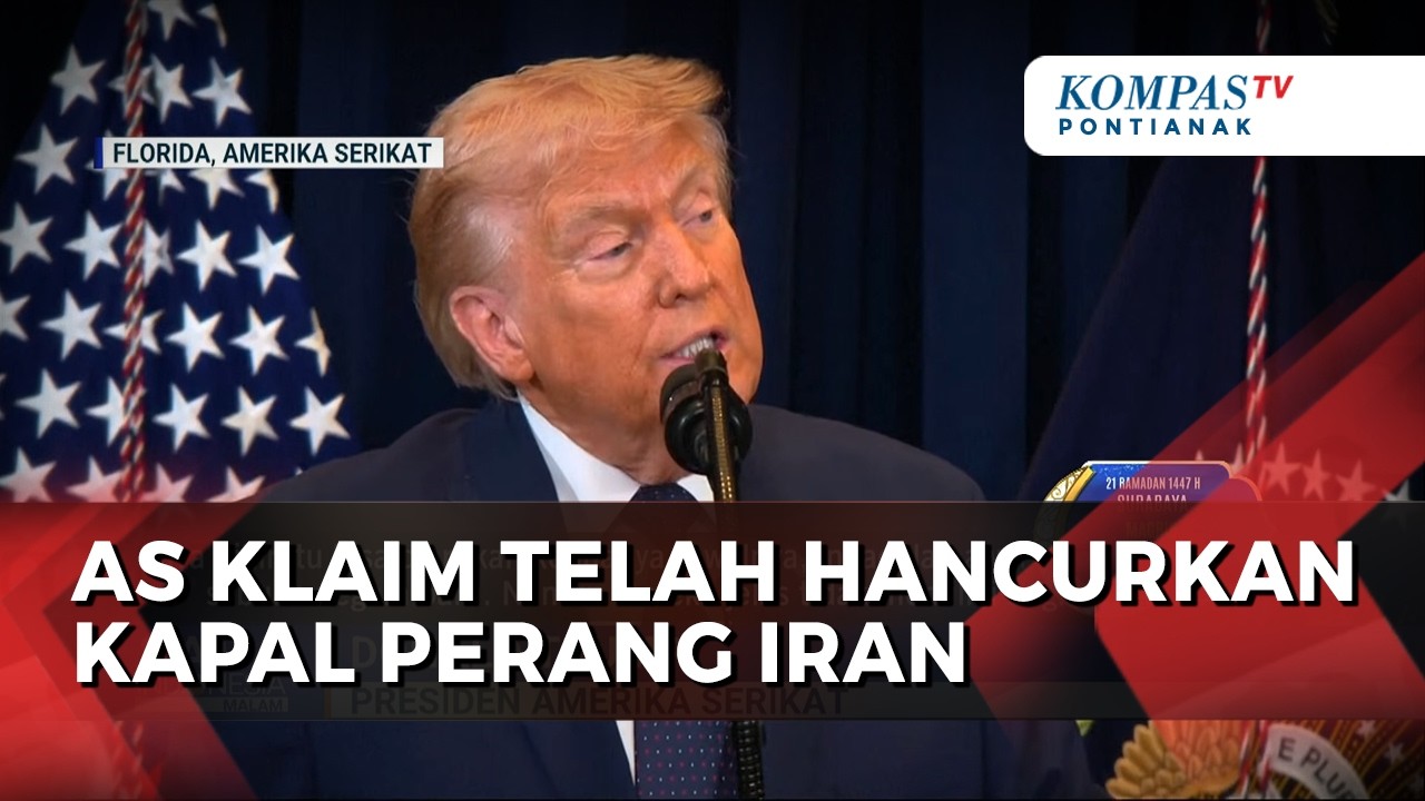 Trump Mengaku Senang Telah Menenggelamkan Kapal Iran