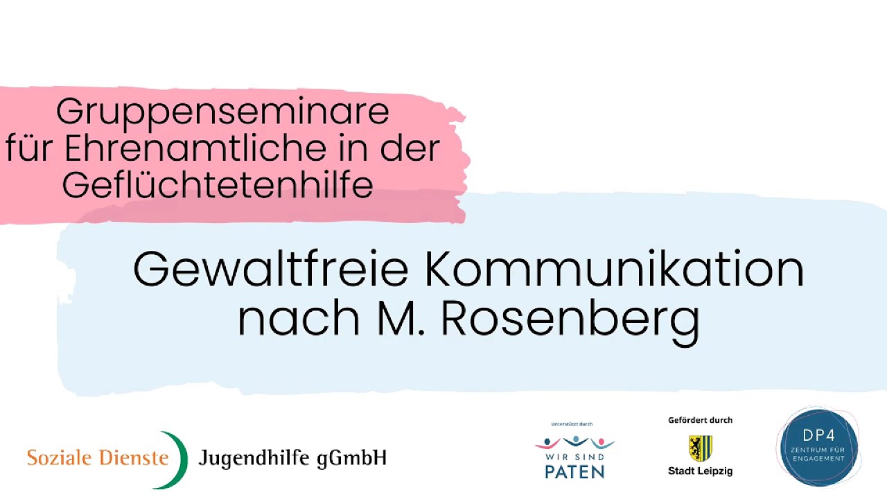 Ehrenamt: Gewaltfreie Kommunikation nach Rosenberg