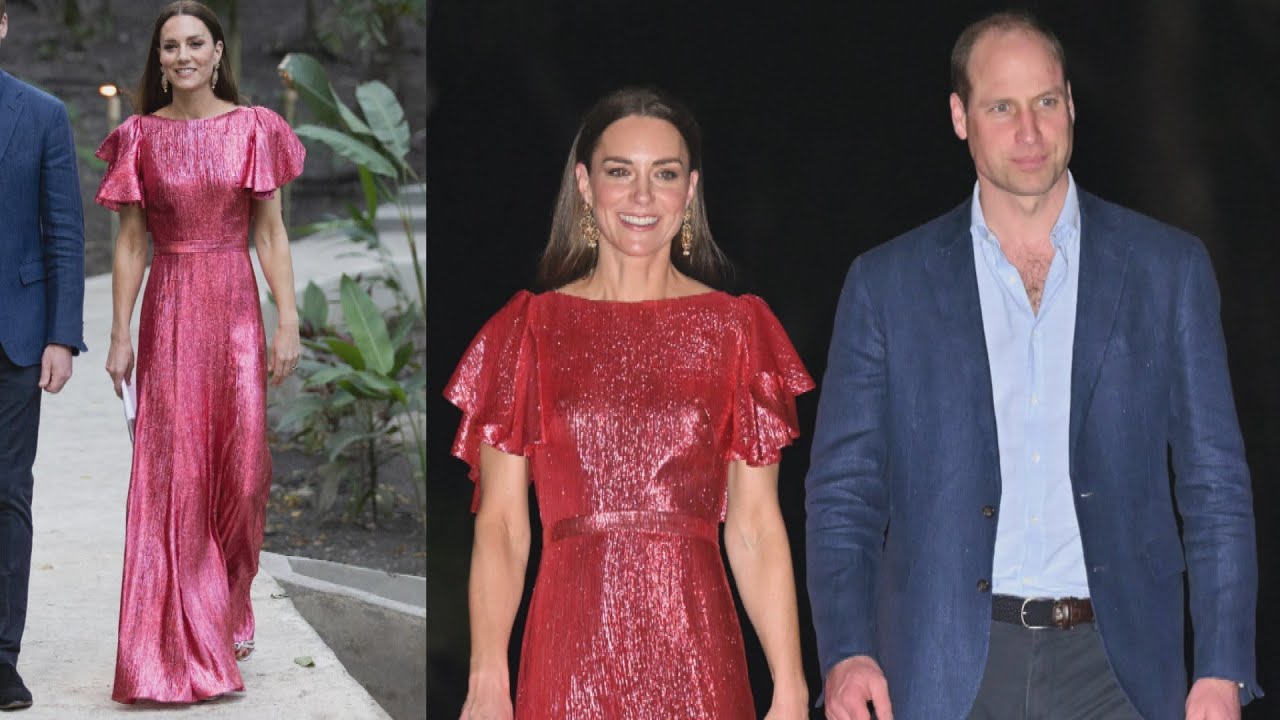 Kate Middleton DAZZLES in Pink in Belize