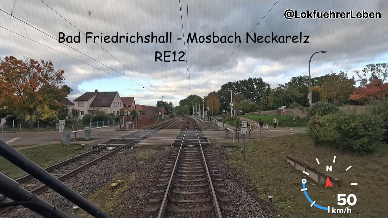 Führerstandsmitfahrt Bad Friedrichshall - Mosbach Neckarelz 2025 [4K]