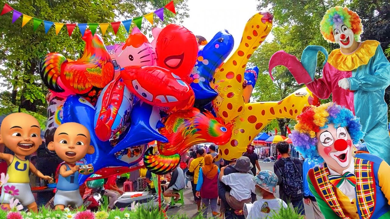 Lagu Kukuruyuk Versi Balon Gas,Balon Karakter Ayam,Jerapah,Spiderman, Hello Kitty,Ikan Paus,LoL