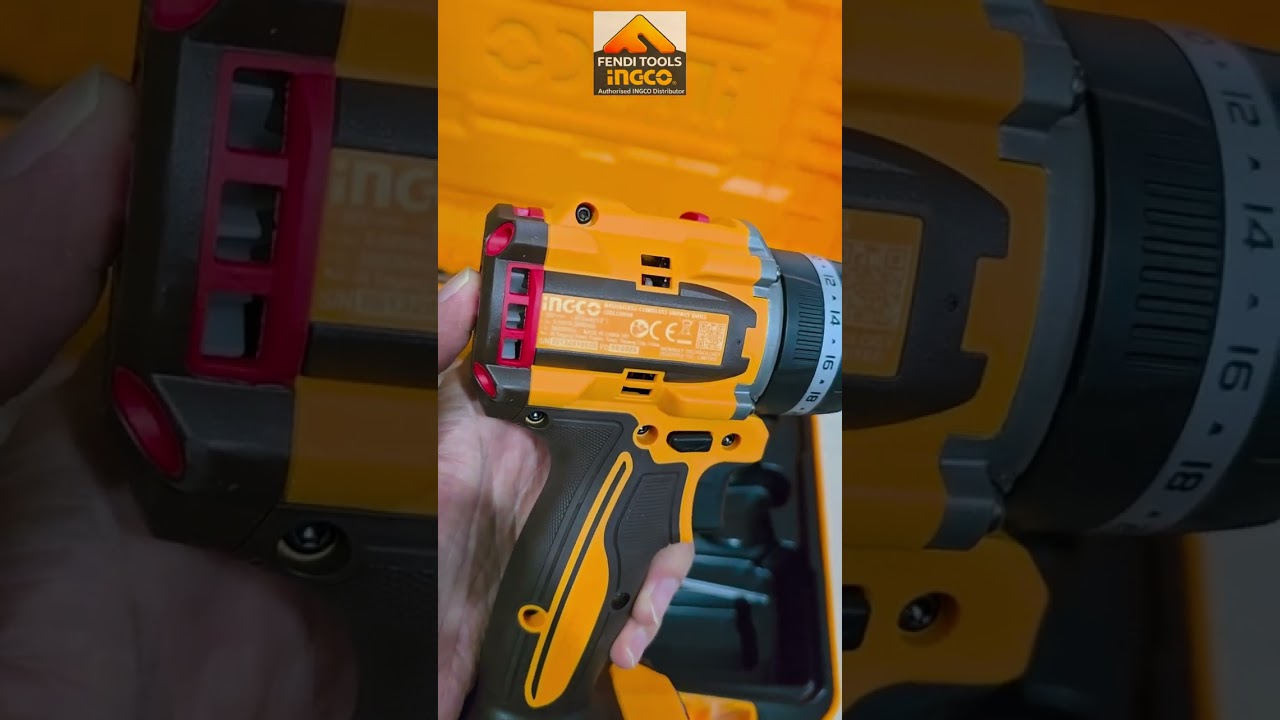 INGCO 20V LI-ION BL IMPACT DRILL 96NM W/2X 4.0AH CHARGER + CASE CIDLI20968 
