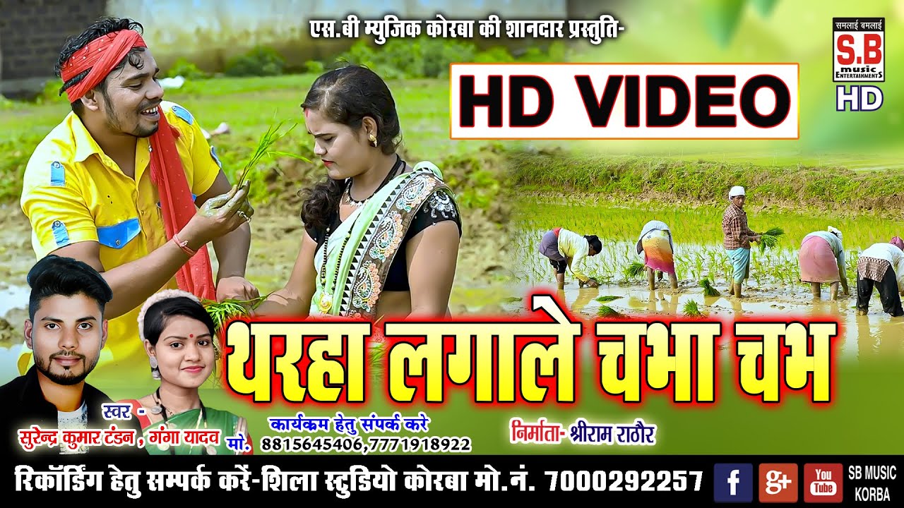 HD VIDEO | Tharha Lagale Chabha Chabh | CG Song | Surendra Tandon Ganga Yadav | Chhattisgarhi Gana