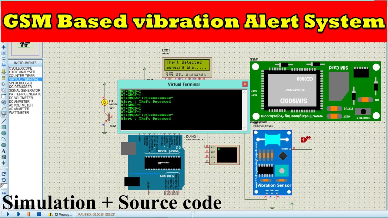 GSM Based Vibration Alert system \\ Vehicle anti theft system using GSM and vibration sensor