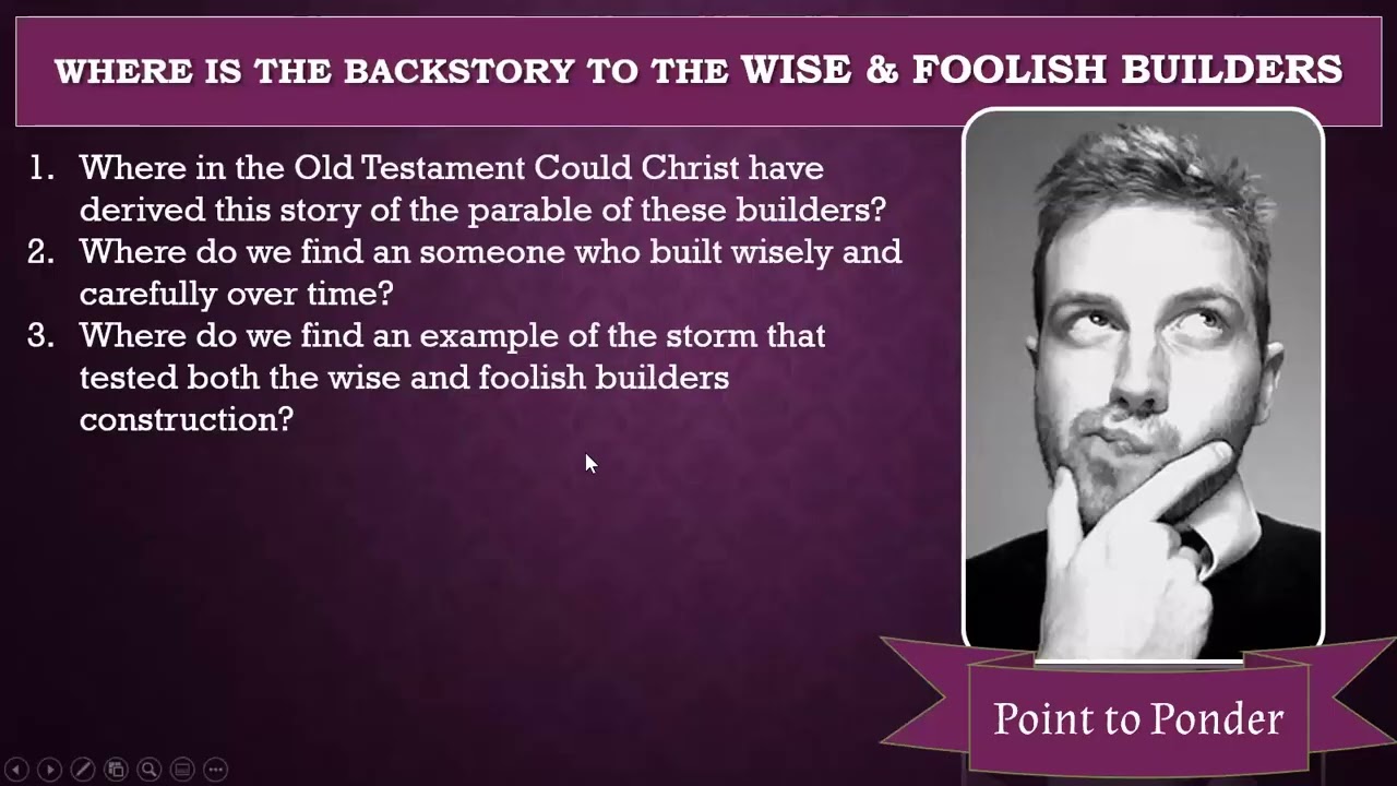North Richmond Bible Class - The Parable of the Wise and Foolish Builders - 2.5.26
