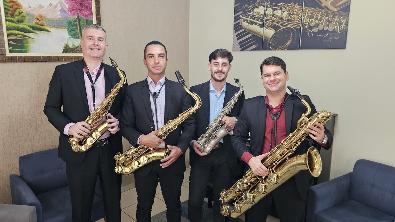 Hino 325 - Louvemos ao Rei Dos Reis | Quarteto de Saxofone LAs 🎷