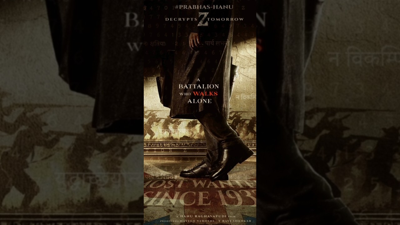 Боже мой, столько деталей на одном постере 😱🥵 | #prabhashanutitleposter #prabhasfaujiposter #prab...