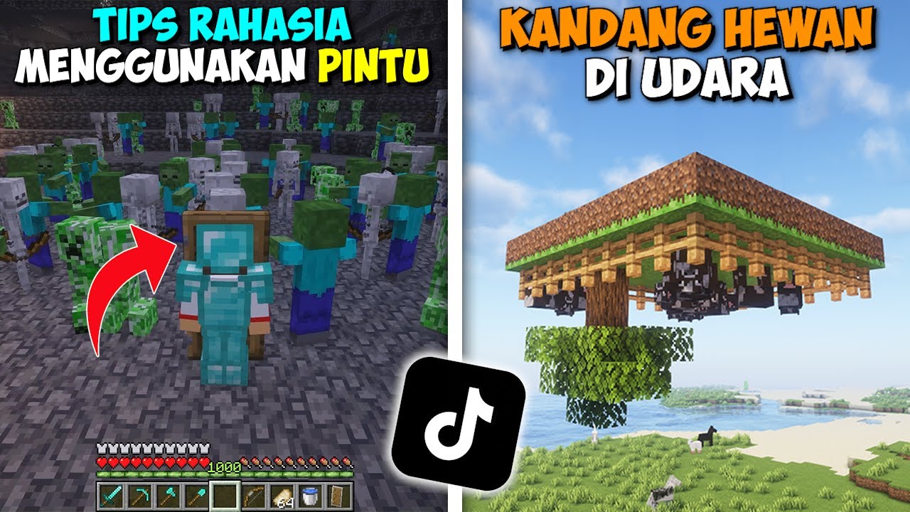 30 TRIK MINECRAFT HACK TIKTOK YANG WAJIB KALIAN COBA SEBELUM PENSI!! 😌 #2