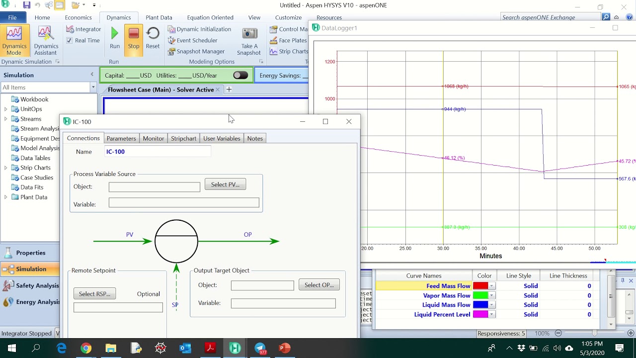 Aspen HYSYS Dynamic and Control Introduction