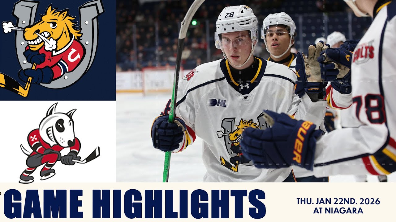 Матч Barrie Colts против Niagara IceDogs — 22 января 2026 года.