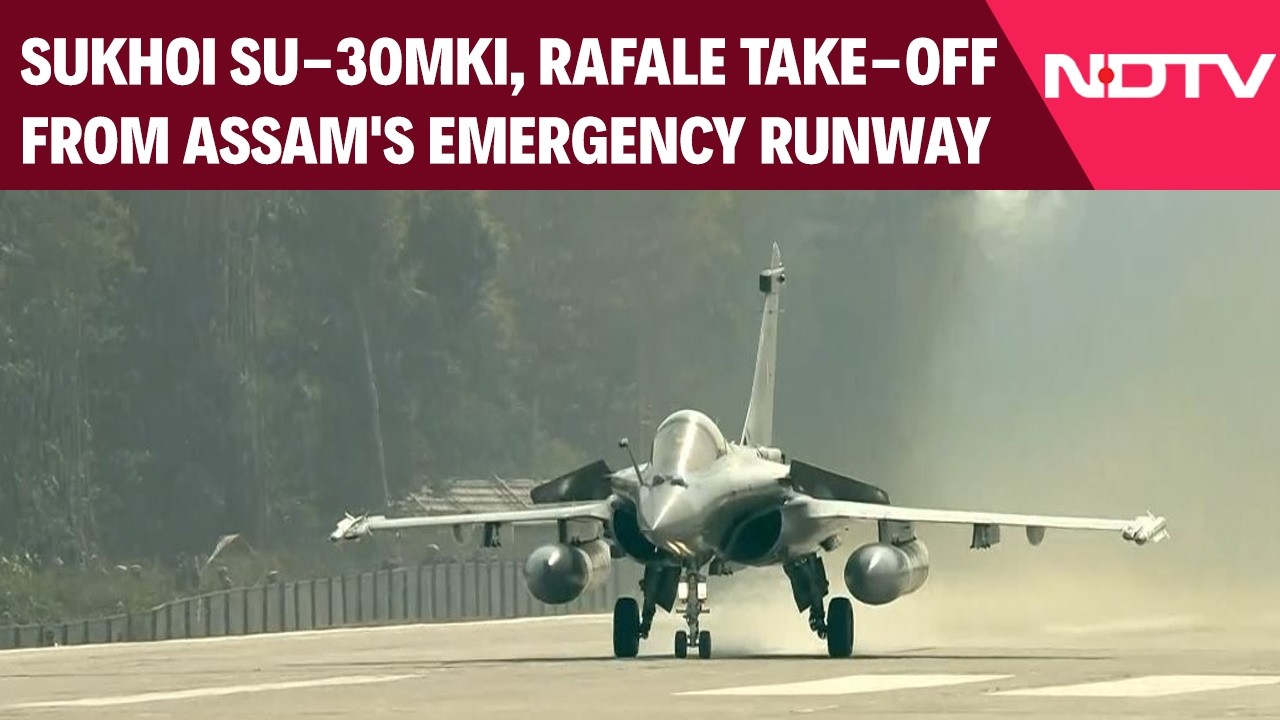 PM Modi In Assam | IAF Sukhoi Su-30MKI, Rafale Take Off From Assam's Emergency Landing Runway