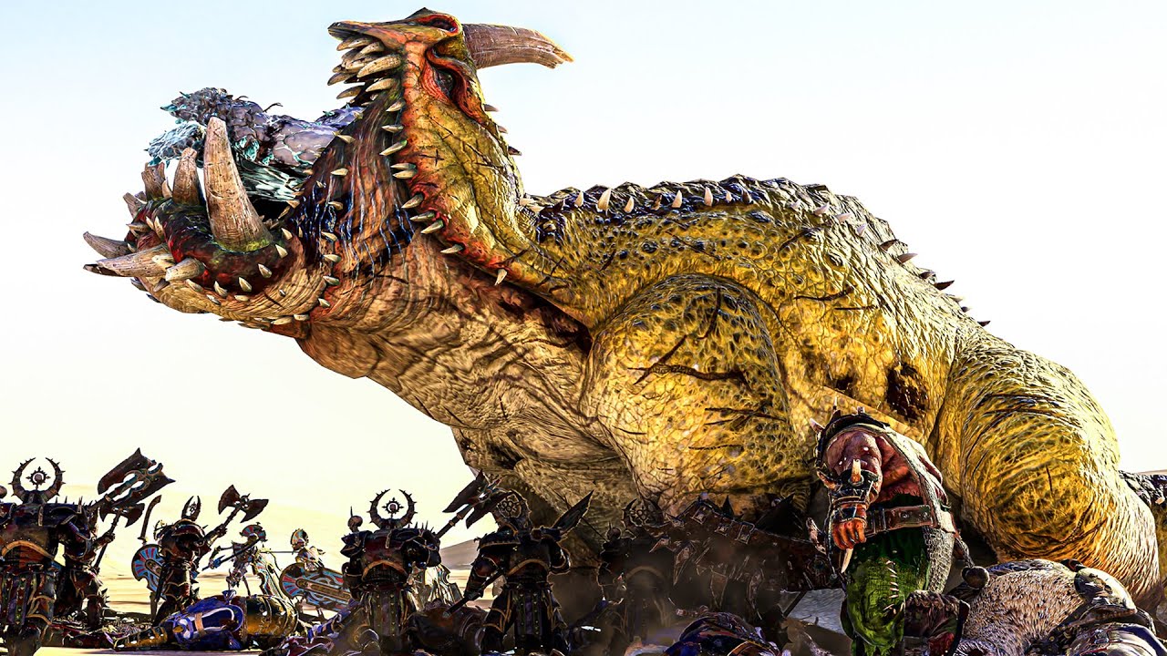 NURGLE and DARK ELVES vs TOMB KINGS and KISLEV - TotalWar Warhammer 3