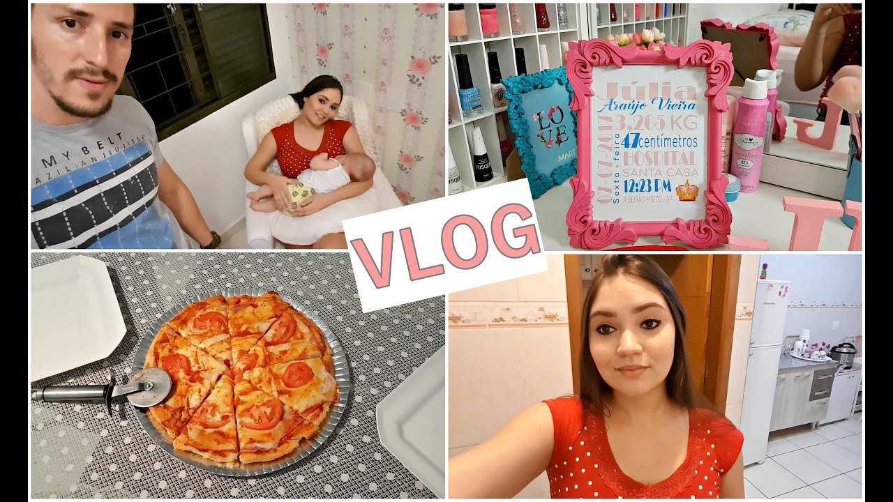 VLOG -  Domingo a noite, acabou em pizza e brigadeiro ♥