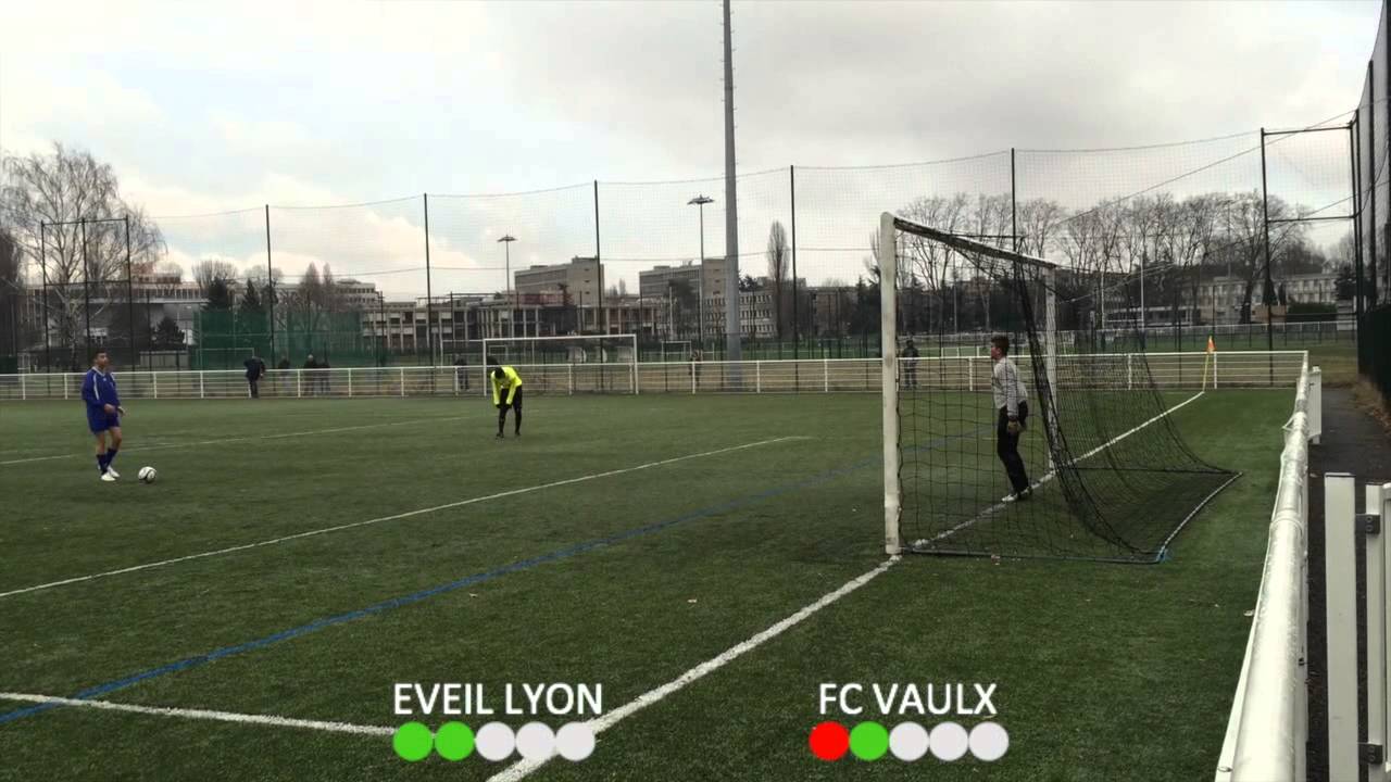 Séance de tirs au but - Eveil de Lyon contre FC Vaulx