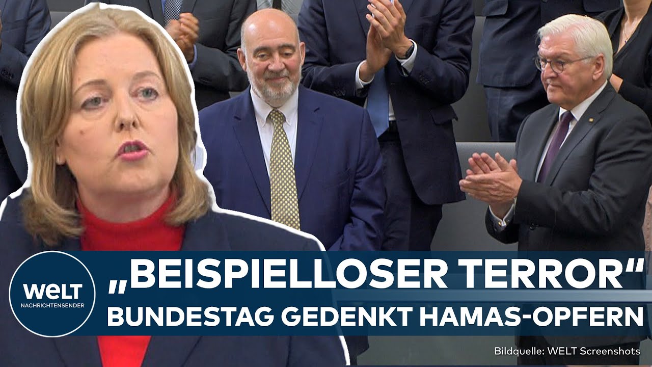 ANGRIFF AUF ISRAEL: Deutscher Bundestag gedenkt mit Schweigeminute der Opfer des Hamas-Terrors