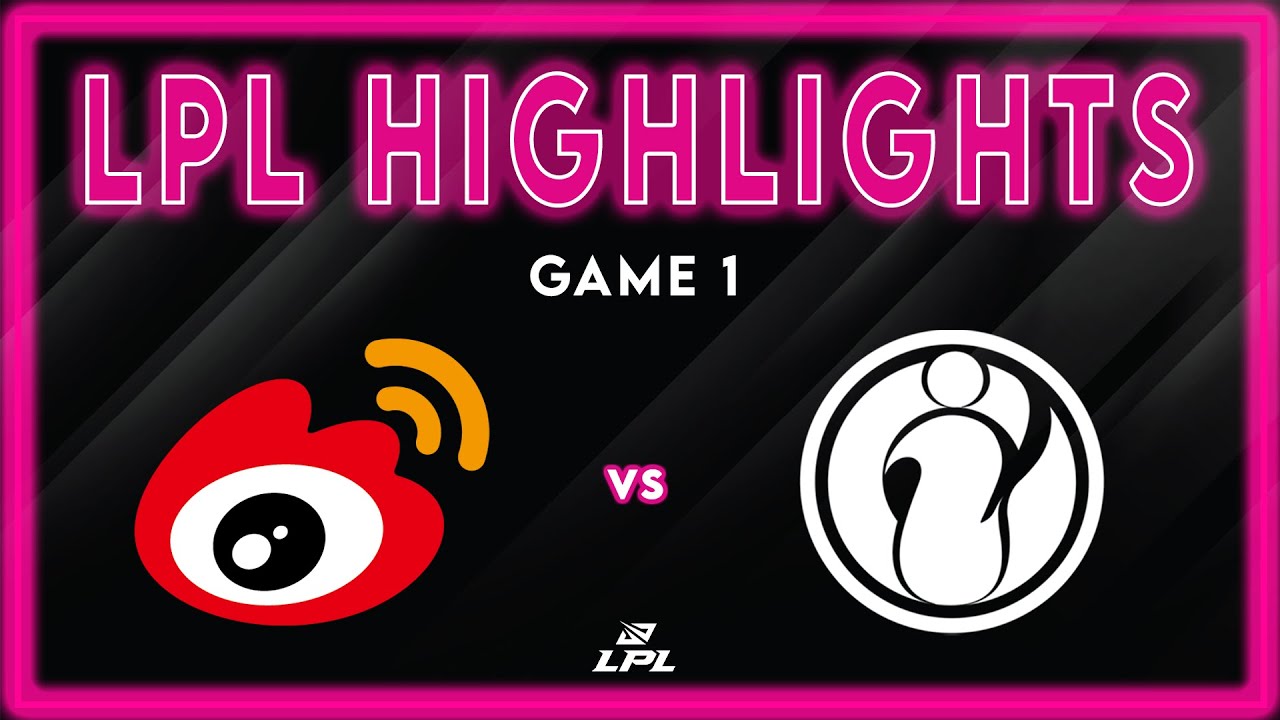 WBG vs IG Highlights Game 1 | LPL 2026 Split 1 | Weibo Gaming vs Invictus Gaming by Onivia