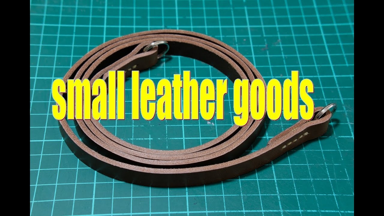 making a simple leather camera strap leathercraft