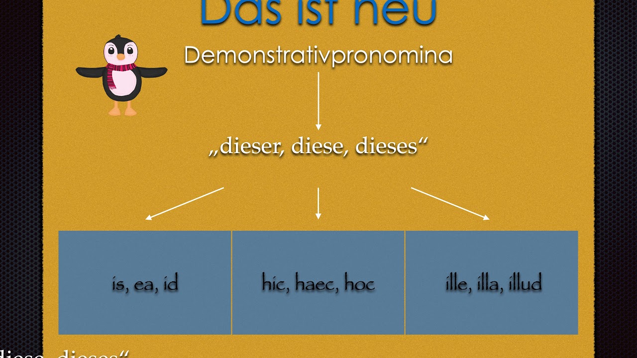 Die Demonstrativpronomina hic und ille (Latein-Lernvideo 33)