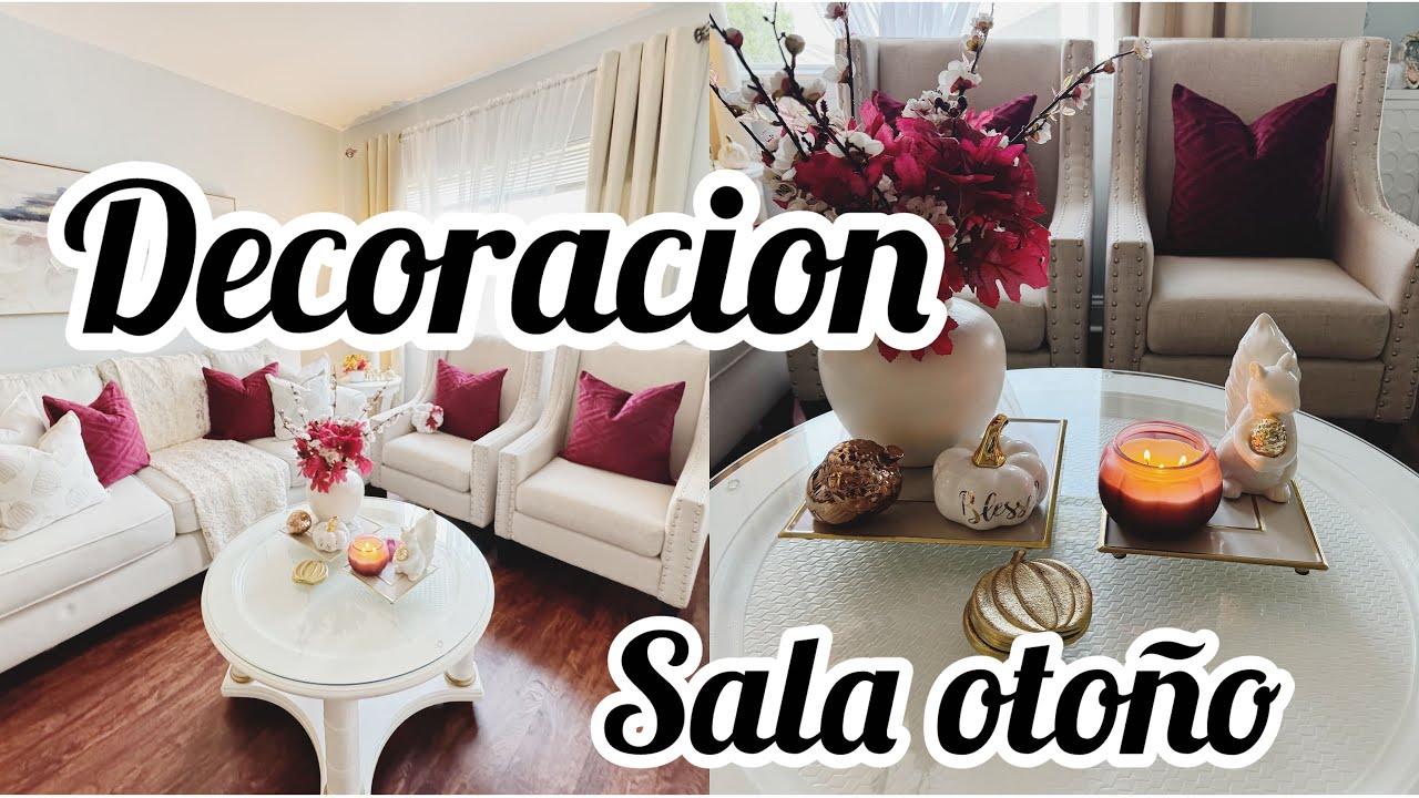 Nueva Decoración sala otoño /como  Decorar una sala pequeña otoño 🍂