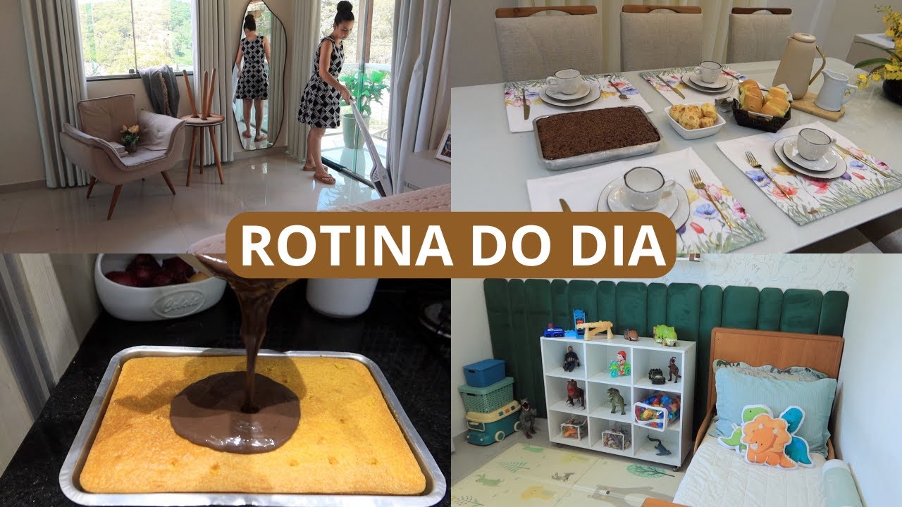 O MELHOR BOLO DE CENOURA, COMO ESTÁ O QUARTO DELE, ORGANIZANDO A CASA, MESA POSTA  E RECEBIDO