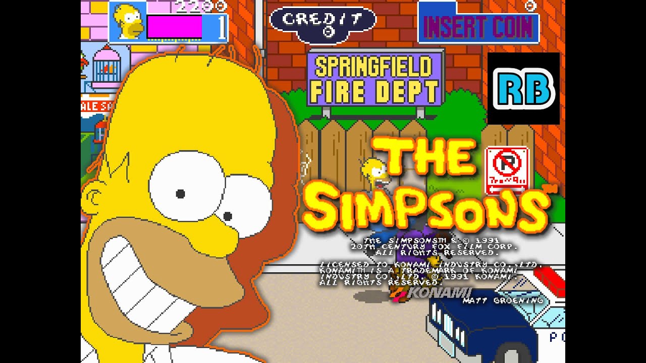 1991 [60fps] The Simpsons Homer Hardest ALL