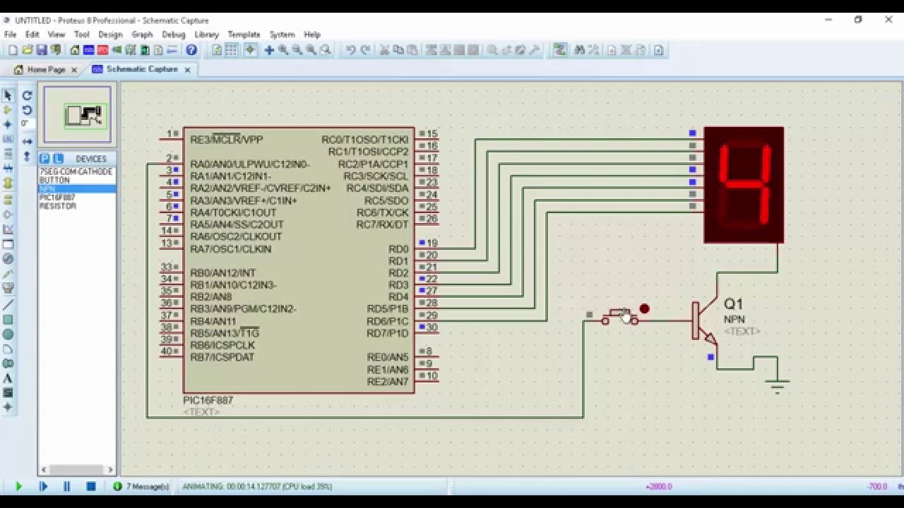 Programmare il PIC in C -  Display 7 segmenti