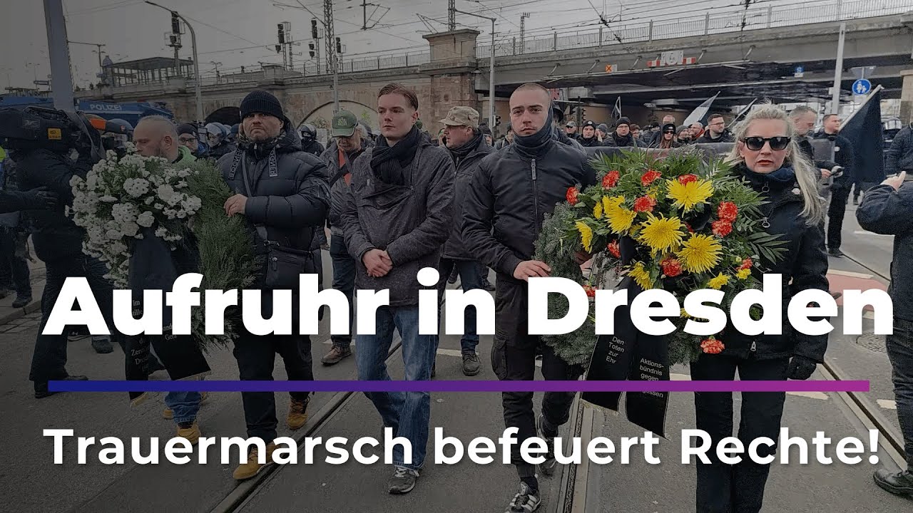 Trauermarsch mobilisiert RECHTSEXTREME I Sachsen Fernsehen
