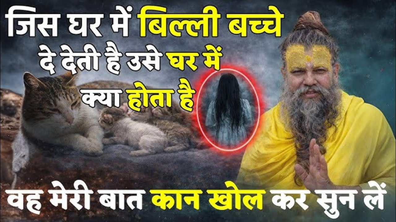 जिस घर में बिल्ली बच्चों देती है,उसे घर में 😱 क्या होता है,मेरी बात कान 😱खोल करके सुन लो नहीं तो