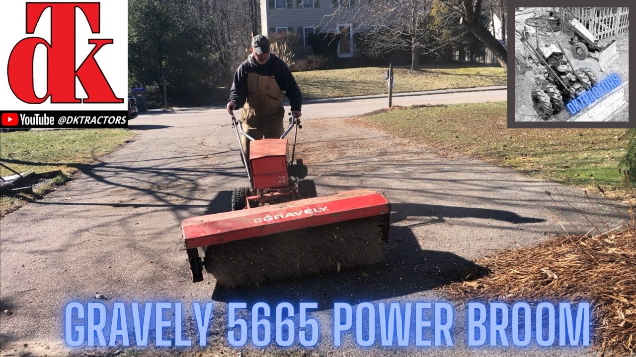 Gravely 5665 Cold start and using the power broom