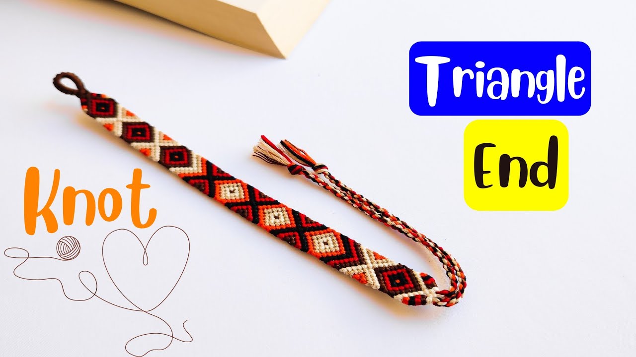 Easy Tutorial Triangle Ends | Diamond Friendship Bracelets