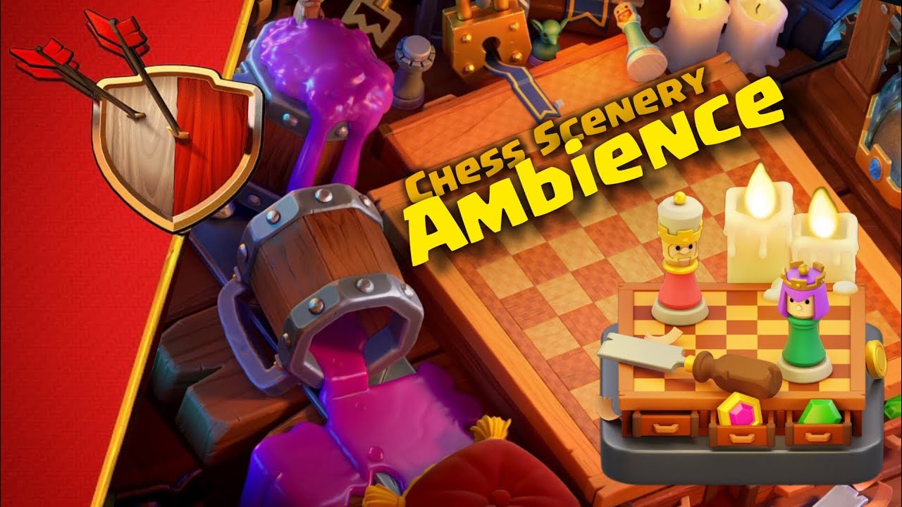Chess Scenery Ambience | Relaxing Clash of Clans Village Sounds