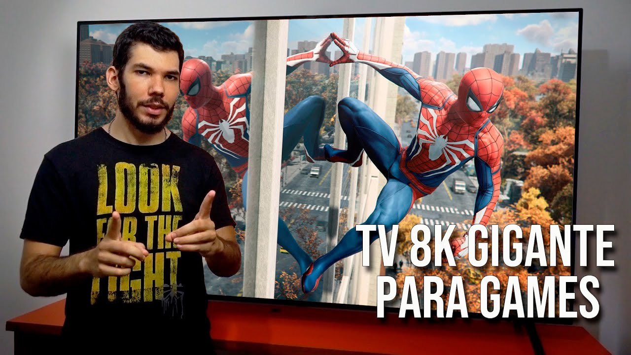NOVA TV LG 8K MUITO GRANDE, ÓTIMA PARA GAMES! | New LG TV Nanocell 75