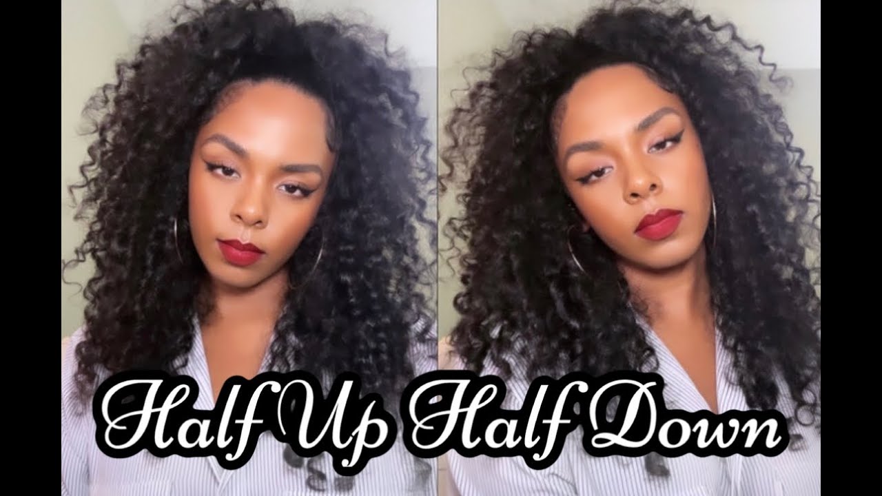 Half Up Half Down Curly Hair Style | Soft Dramatic Hair Styles | Kibbe Body Types