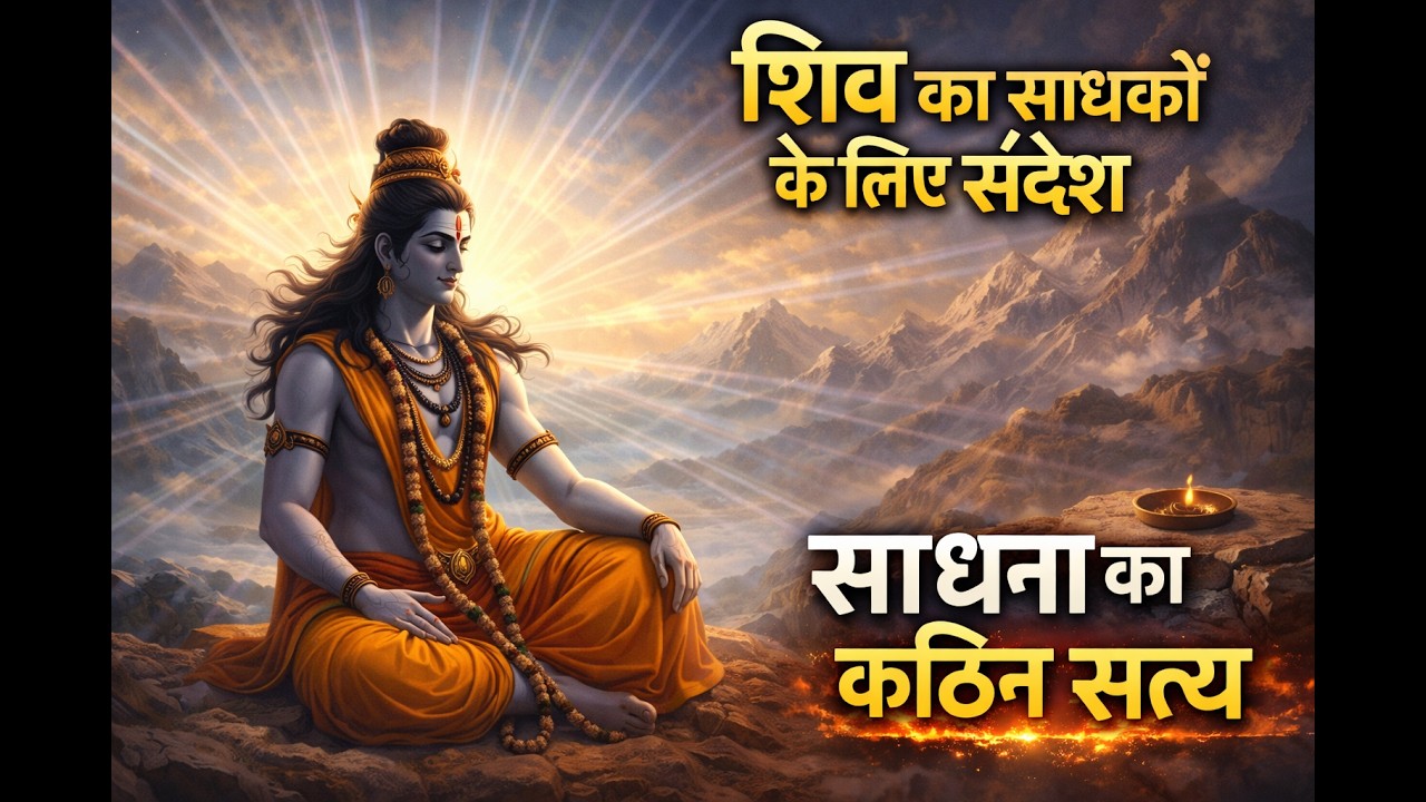 शिव का साधकों के लिए संदेश | साधना का कठिन सत्य | Shiv Message for Sadhak