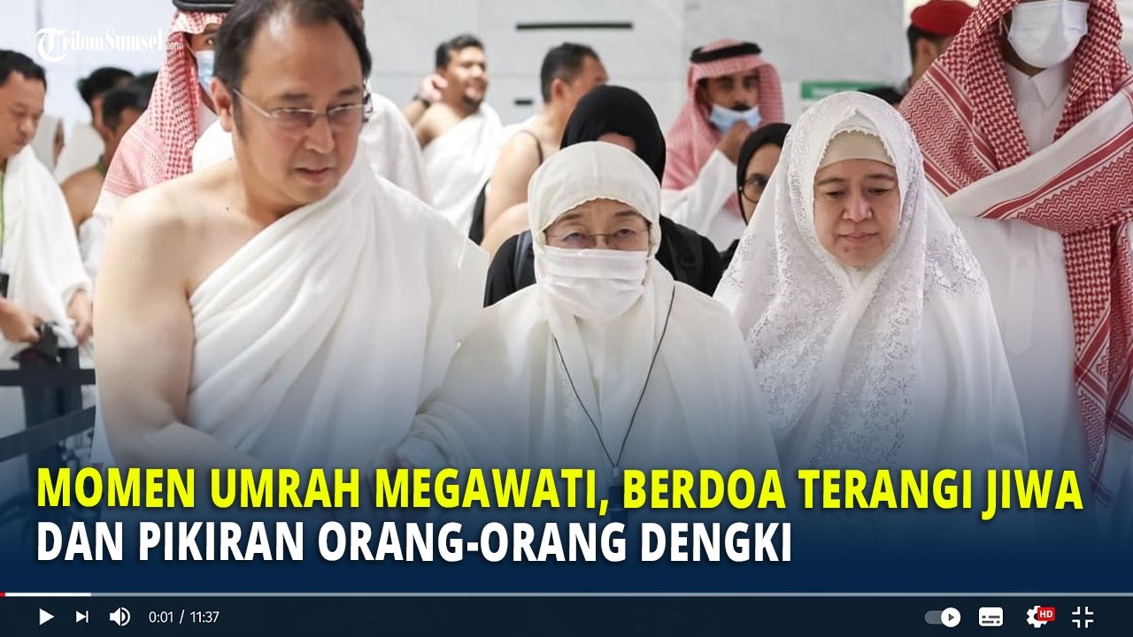 Momen Umrah Megawati, Berdoa Terangi Jiwa dan Pikiran Orang-orang Dengki