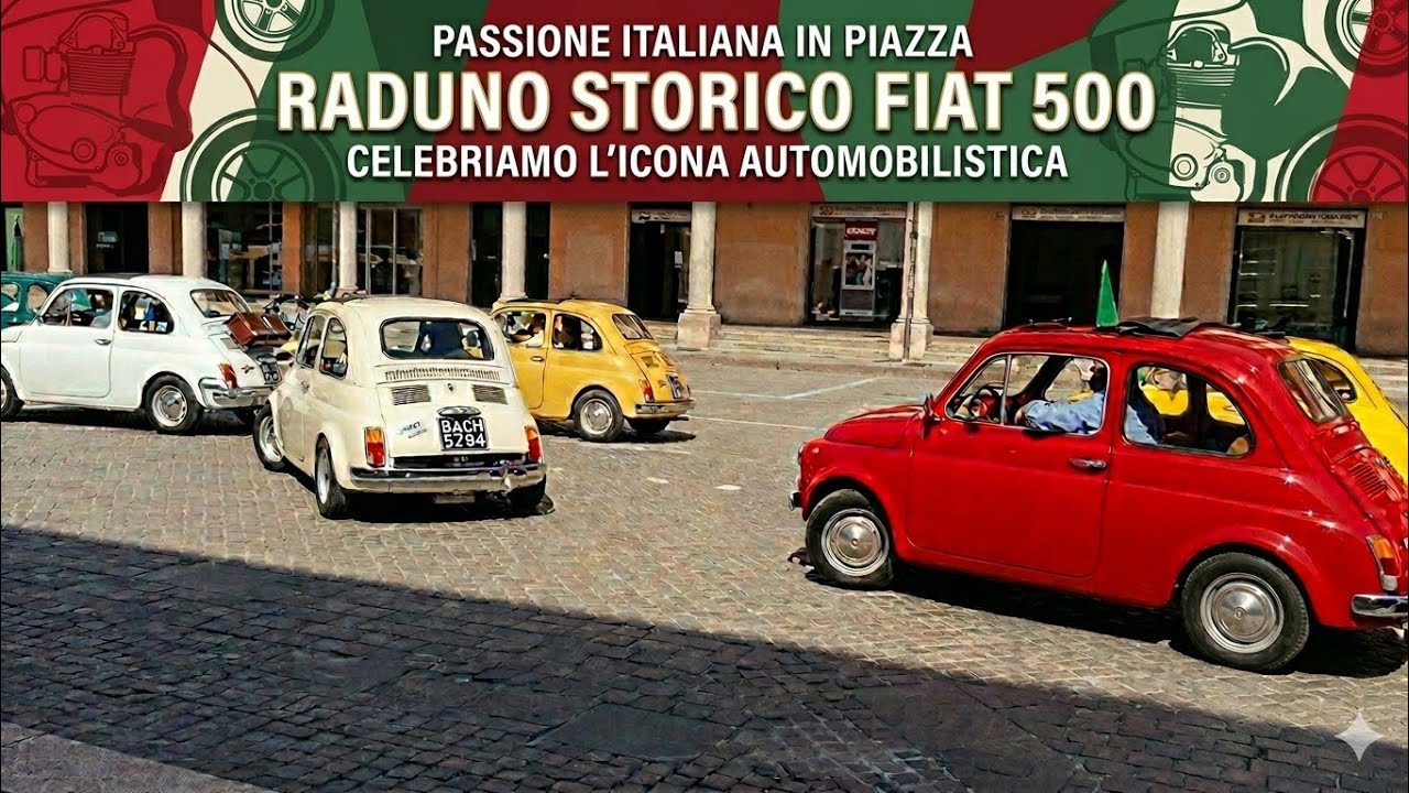 Raduno FIAT 500 auto storiche italiane ASI