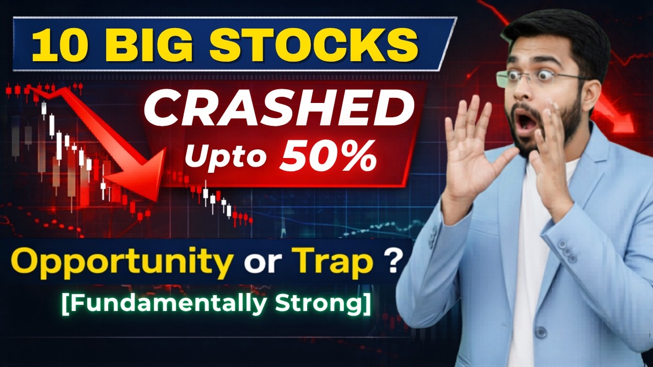 10 Large Stocks Crashed upto 50% 📉 Fundamentally Strong | Best Stocks to Buy Now ? (2026)