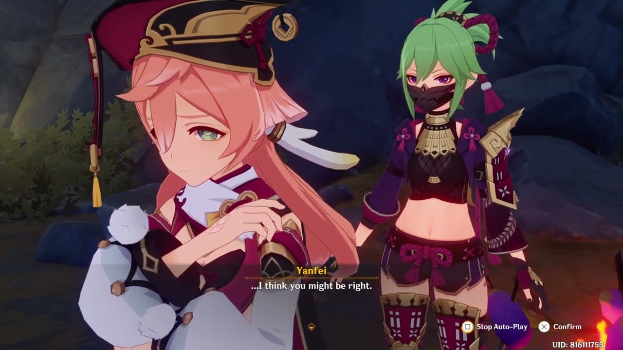 YELAN ITTO KUKI SHINOBU YANFEI FUNNY CUTSCENE Genshin Impact