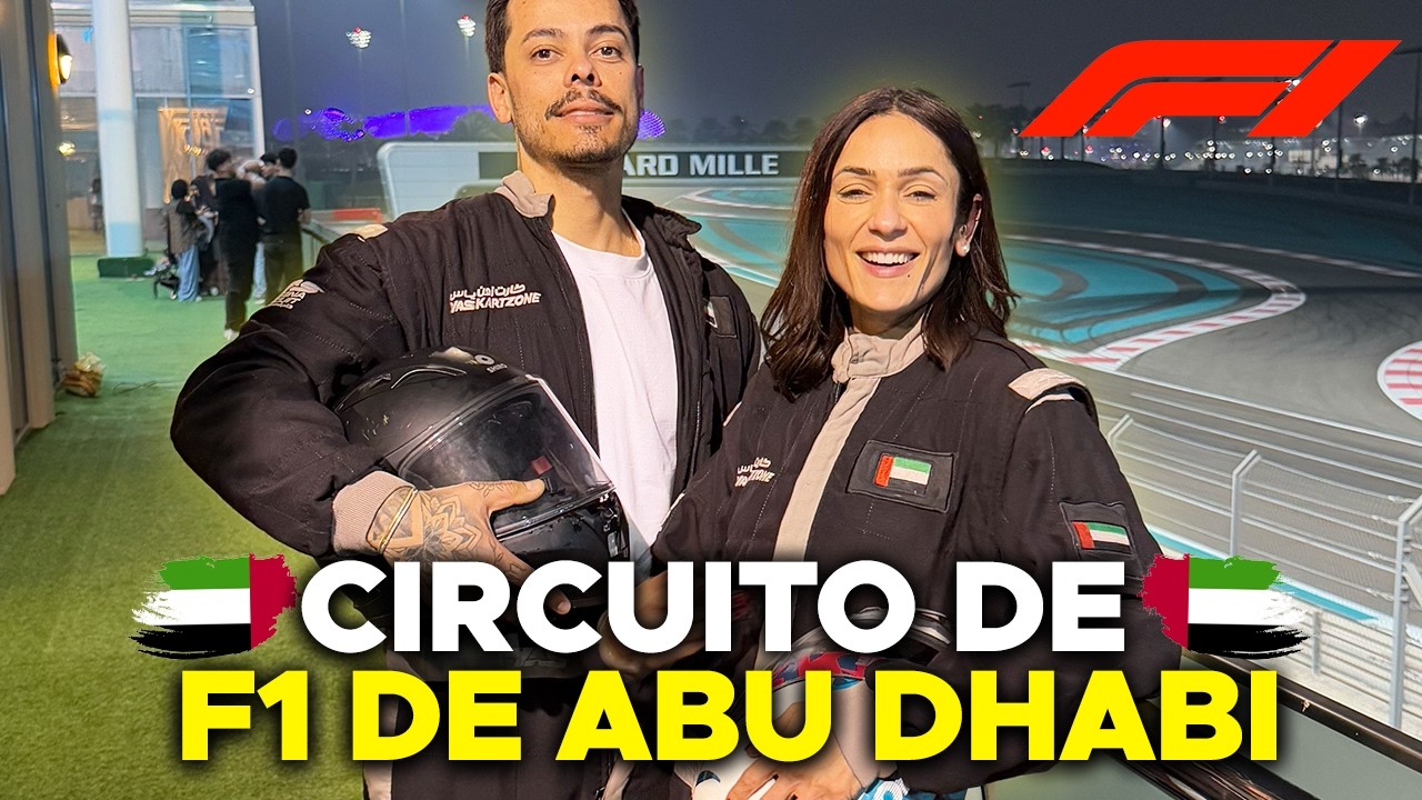 Como é andar de kart no Circuito de Fórmula 1 de ABU DHABI!