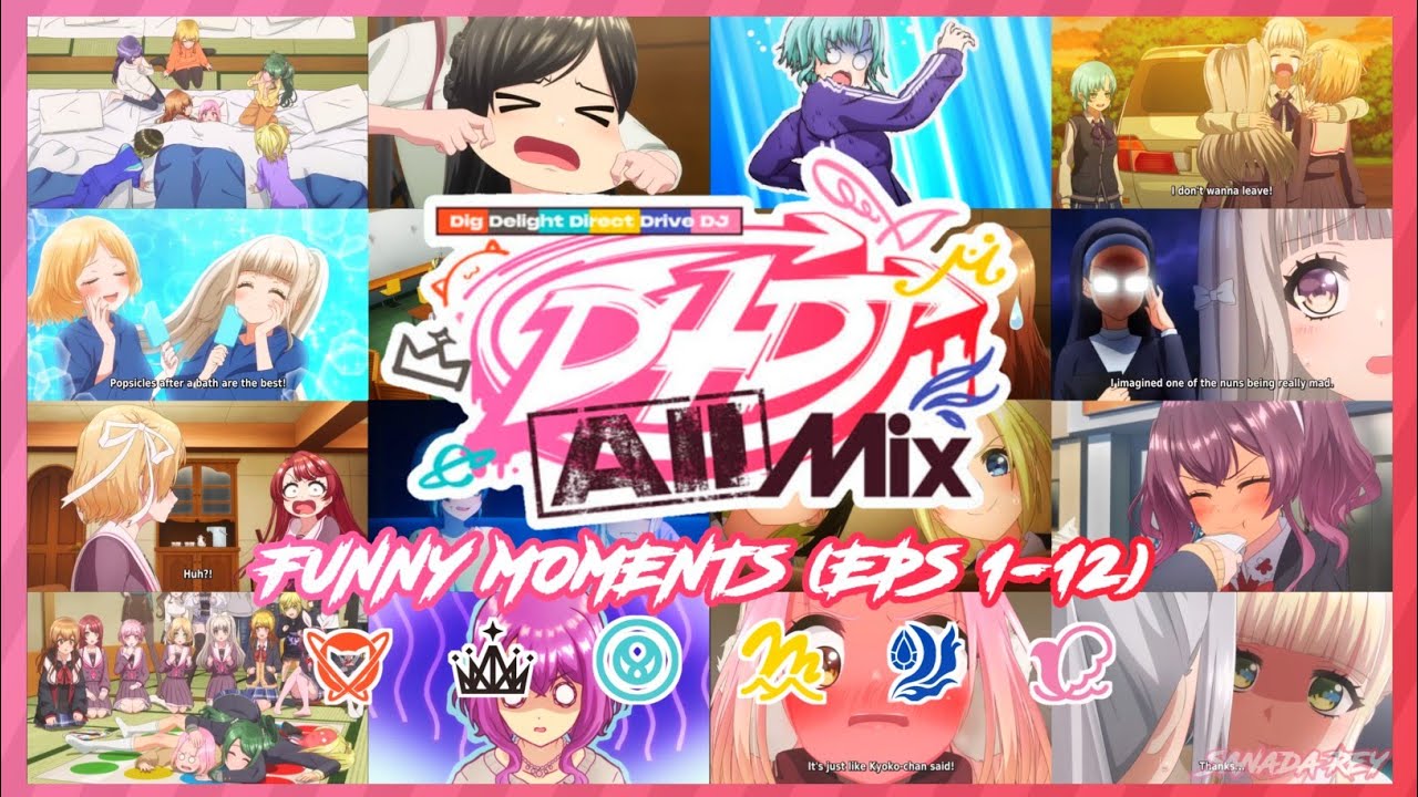 D4DJ All Mix Funny Moments || (Episode 1-12) [English Sub]