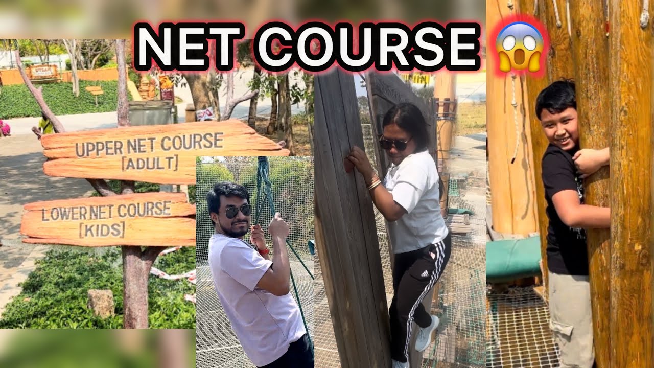 WE TRIED SAHAS ADVENTURE 😱 | Can We Survive The Net Course? | Hyderabad vlog 