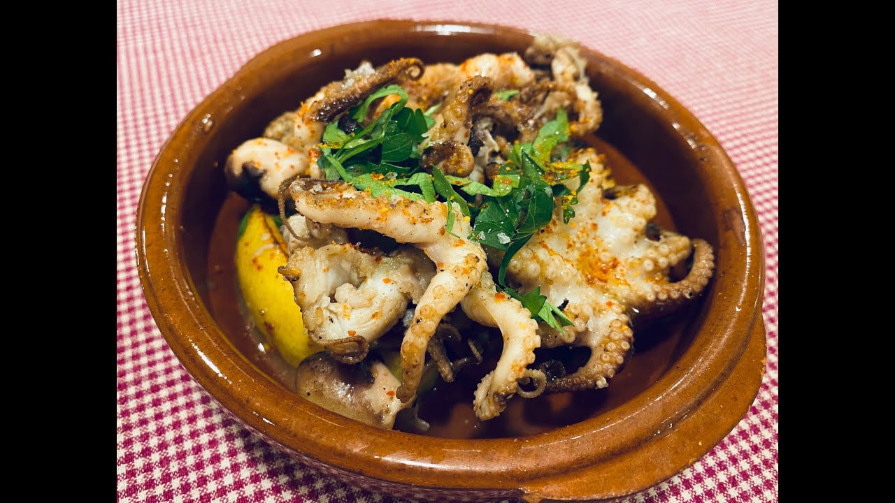 Grilled & Smoked Baby Octopus