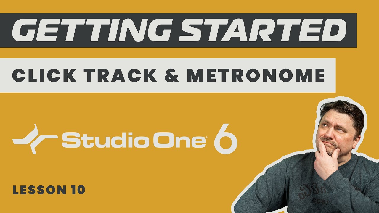 How To Use The Click Track & Metronome In Studio One 6 - Lesson 10