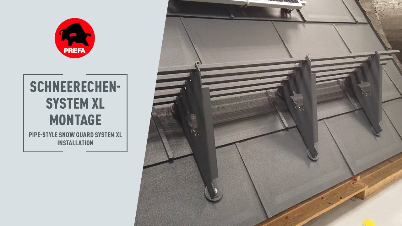 PREFA Tipps & Tricks | Schneefang XL Montage (Schneerechensystem XL)