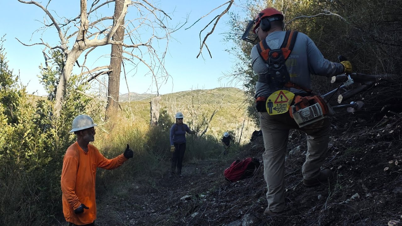 2 days PCT trail work, Mt Gleason (11/1-2/2025)