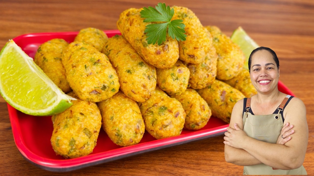 BOLINHO DE BACALHAU CROCANTE POR FORA E MACIO POR DENTRO - RECEITA TRADICIONAL E FÁCIL