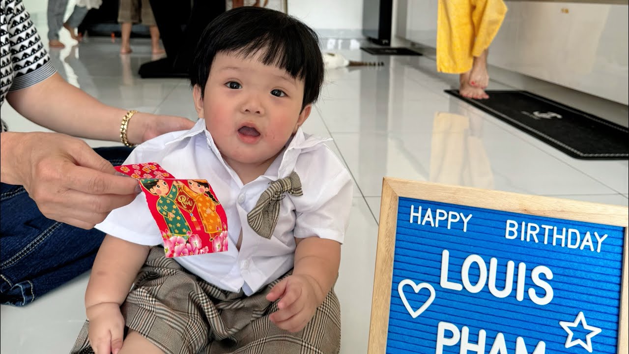 Thôi Nôi Louis Tròn 1 Tuổi + quá bất ngờ dành mẹ ở Cuối Video ☺️☺️