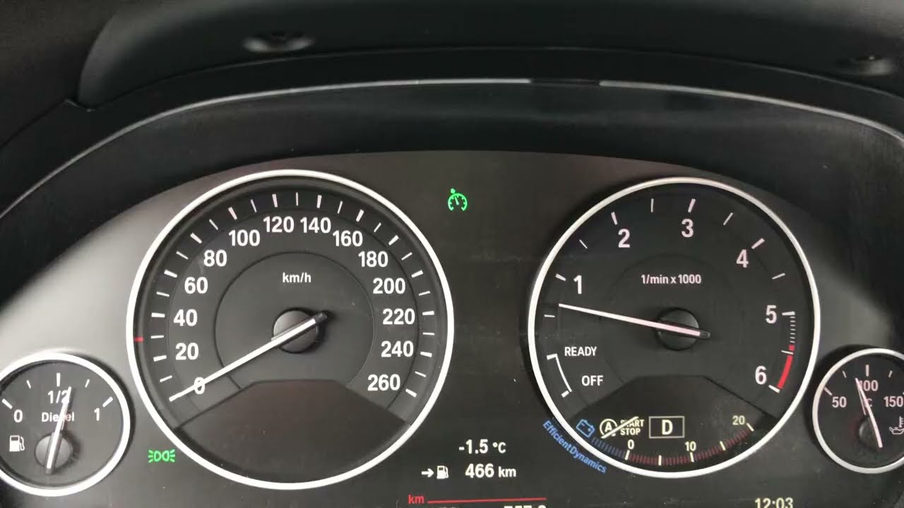 BMW 330D F31 (258hp) acceleration 0-200 KM/H