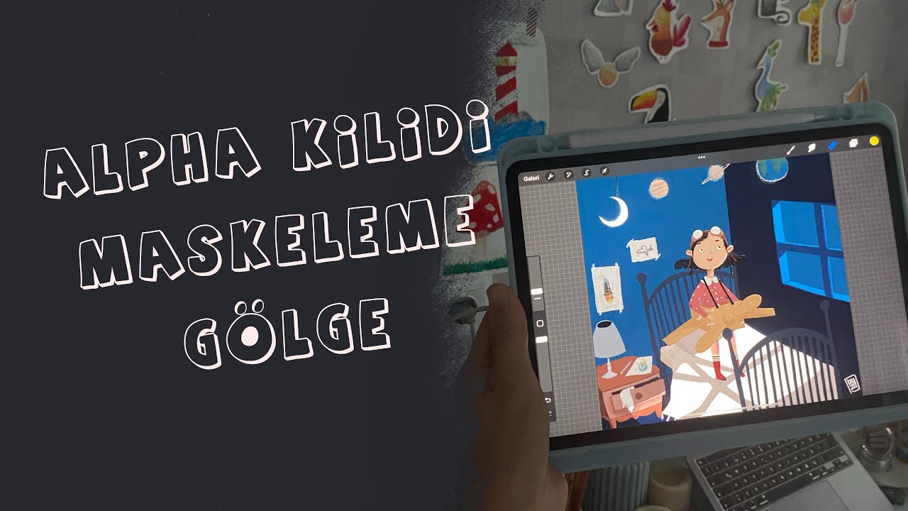 PROCREATE ALPHA KİLİDİ, MASKELEME VE GÖLGE NASIL YAPILIR?