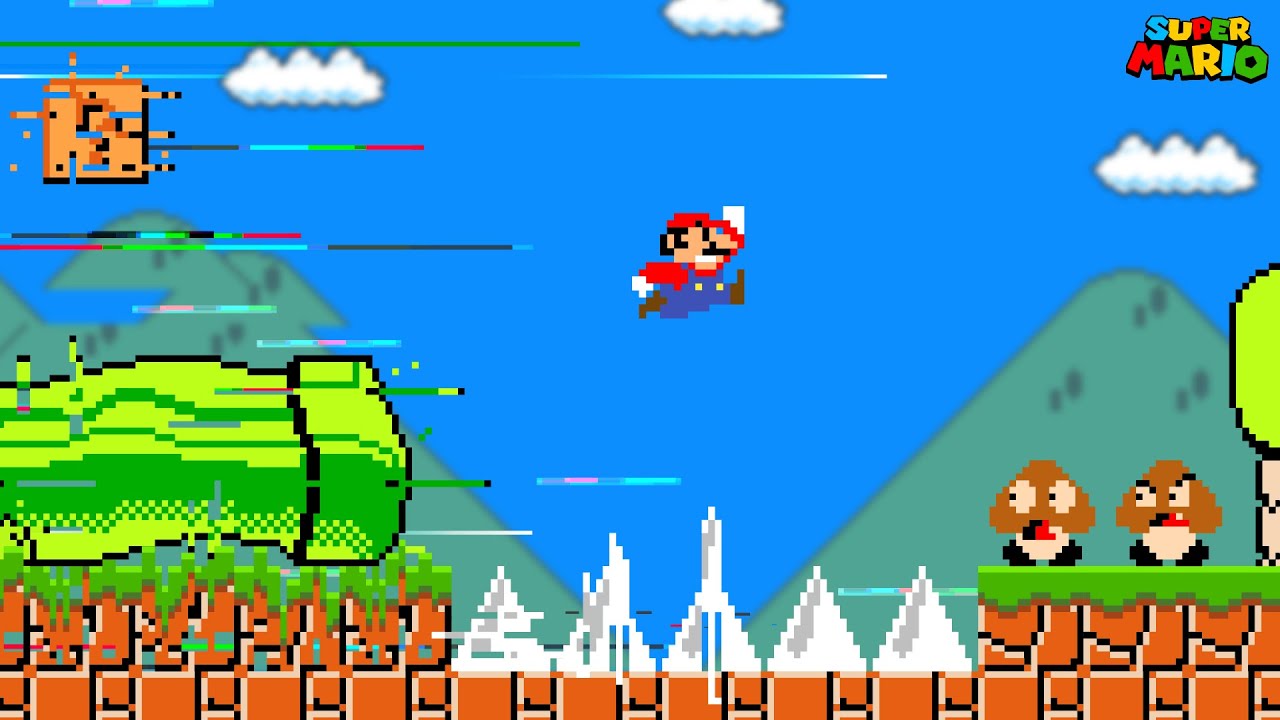 Every Time Mario Jumps, Everything GLITCHES!
